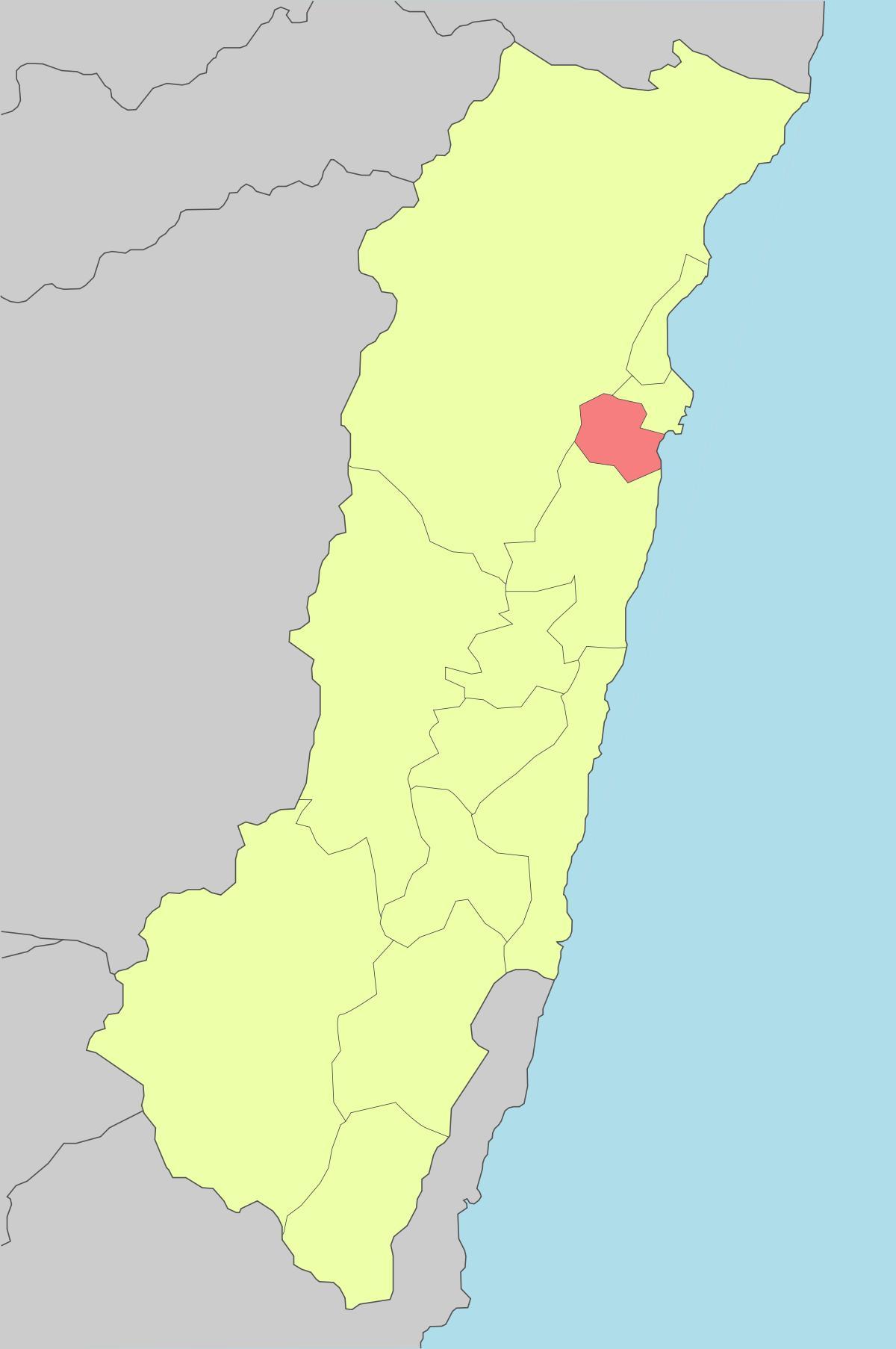 Mapa hualien Taiwan