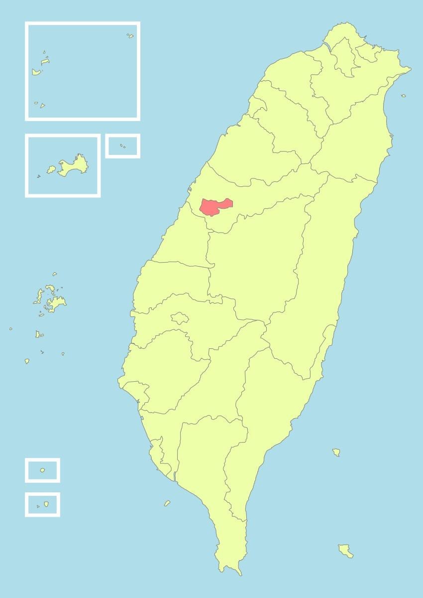 Mapa taichung Taiwan