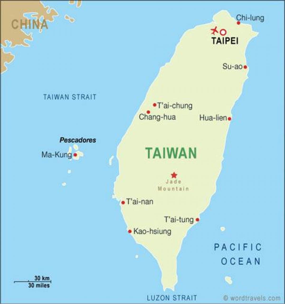 Taiwan taoyuan nazioarteko aireportuko mapa