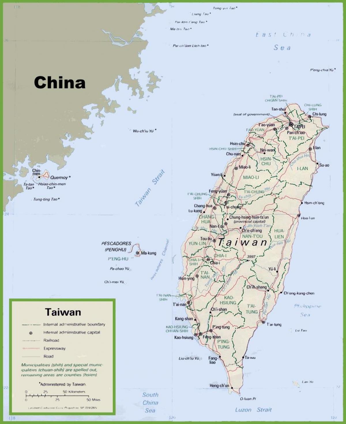 mapa bat Taiwan