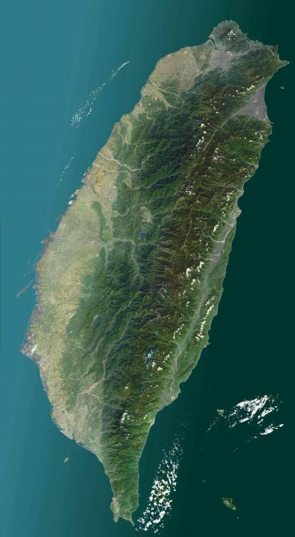 Mapa satelite Taiwan