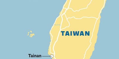 Mapa tainan hiria Taiwan