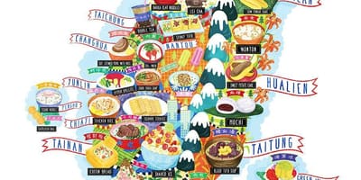 Mapa Taiwan elikagaien