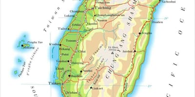 Mapa Taiwan ibaiaren