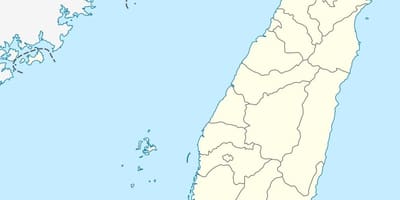 Mapa Taiwan-bektorea