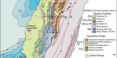 Mapa geologiko Taiwan