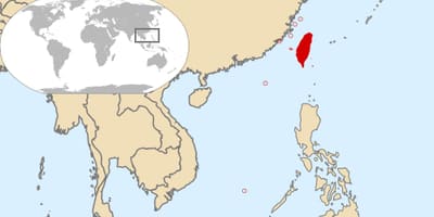 Taiwan herrialde munduko mapa