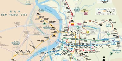 Taiwan mar geltokia mapa