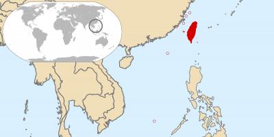 Taiwan global mapa