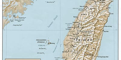 Mapa Taiwan surf 