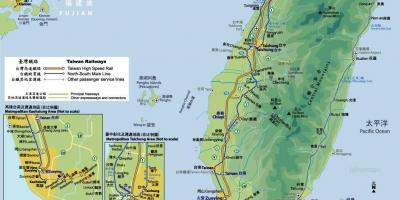 Taiwan tren tren mapa